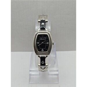 Brighton COLOGNE Watch Stainless Steel Black Leather Band Crystal New Battery Brighton Cologne Womens Watch Stainless Steel Black Leather  main image 4